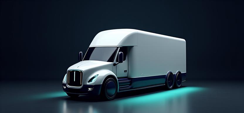 Conceptual rendering of a futuristic electric Marshall Trucking vehicle