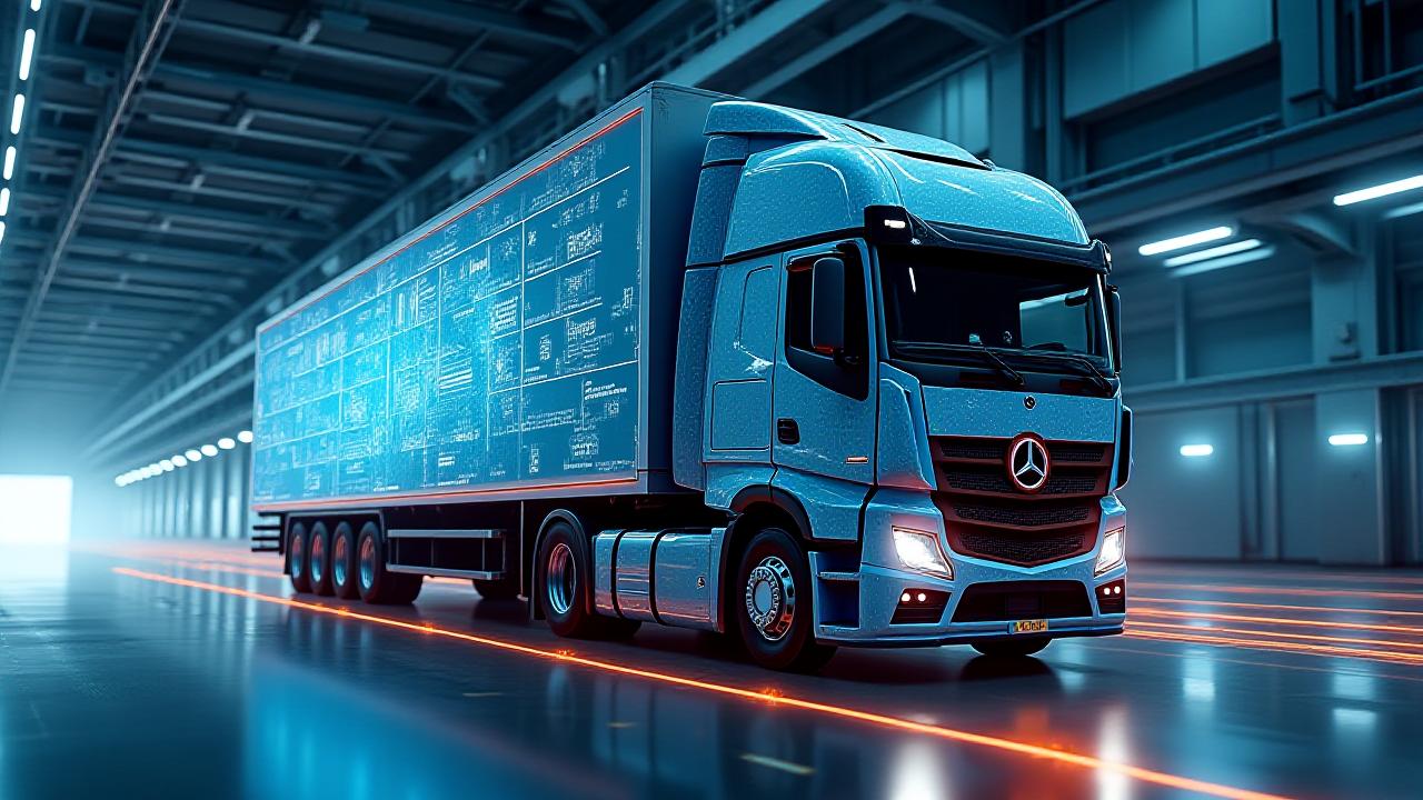 Advanced digital freight dashboard showing real-time logistics analytics and fleet tracking.